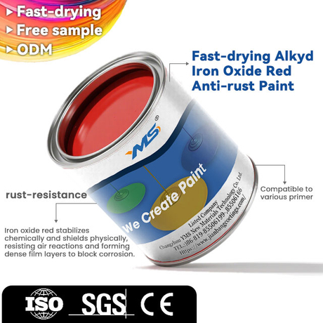 Fast-Drying Alkyd Iron Oxide Red Anti-Rust Paint | Industrial-Grade Protection